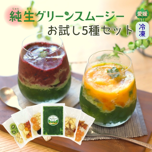 スムージー お試し ケール 果物・野菜5種 ブルーベリー バナナ キウイフルーツ リンゴ 温州みかん ビーツ ミニトマト 冷凍 遠藤青汁 endou元気BAR 伊予市 愛媛 | B471