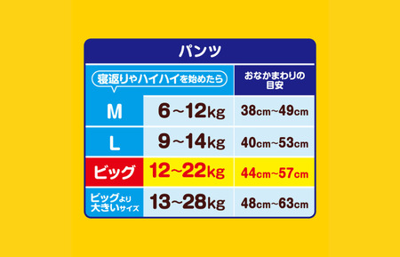 グーン ぐんぐん吸収パンツ BIGサイズ 超たっぷり 64枚 パンツタイプ 3パック おむつ オムツ ベビー