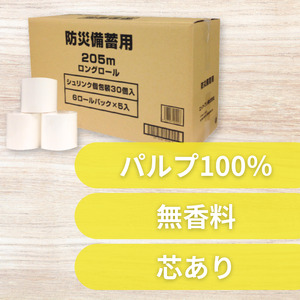 防災備蓄用ロングロール205ｍ