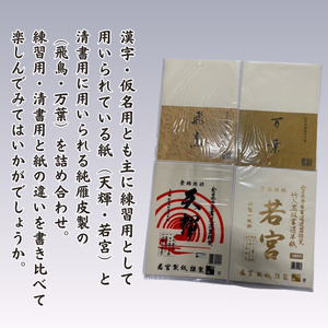 書道半紙 漢字・仮名用詰めあわせ
