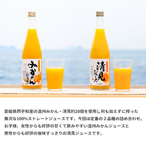 愛媛県西宇和産温州みかん・清見ジュース6本セット MMH0002