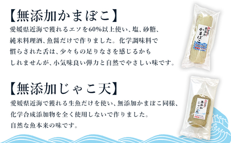 伊予蒲鉾 無添加じゃこ天と無添加かまぼこセット UIK0002
