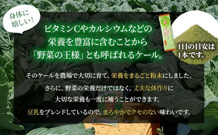 <野菜とカルシウムとタンパク質がとれる青汁 1箱(6.4g×30本入)> ケール 粉末 スティック 溶けやすい 濃縮 豆乳 健康 化学農薬不使用 青汁 ファンケル FANCL グリーンヒル 愛媛県 西予市【常温】『最短10営業日以内に順次発送予定』NGH0005