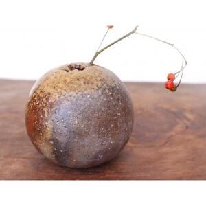 備前焼 一輪差し(たま)・サンギリ h2-119【1613275】