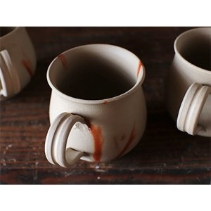 備前焼 ひだすきのコーヒーカップ c2-001【1093967】