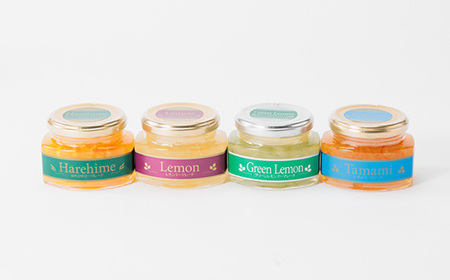 上島町　マーマレード4種セットA(グリーンレモン・イエローレモン・たまみ・はれひめ)　【1117345】