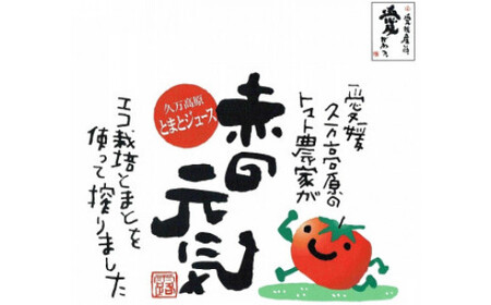 トマトジュース「赤の元気」500ml×3本 セット｜贈答 ギフト プレゼント 野菜 美容 健康 愛媛 久万高原町