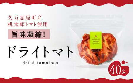 ドライトマト40g 旨味濃縮20倍｜トマト とまと ドライトマト 自然栽培 野菜 カレー トマトソース つまみ 濃縮 エコ栽培 安心 桃太郎トマト 酸味 甘味 乾燥 清流 料理 農園 トマト農園 旨み サンドイッチ サンドウィッチ 新鮮 煮込み 煮込み料理 アレンジ お酒のつまみ 美味しい 人気 ギフト プレゼント 自然 升田農園 愛媛 久万高原町