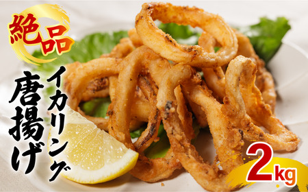 イカリング唐揚げ 2kg(1,000g × 2パック)｜イカ イカ イカ イカ イカ 【OKR008_x】