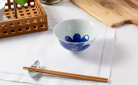 砥部焼 東窯 茶碗 1点 P.S.ブルー 食器 皿 民芸品 伝統工芸 お茶碗