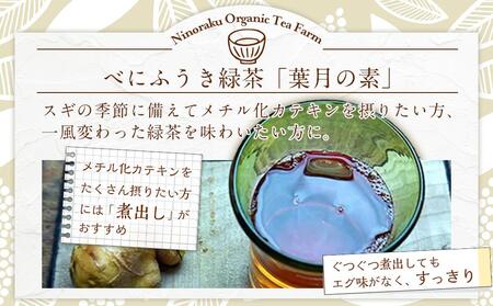メチル化カテキンで話題　オーガニックのべにふうき緑茶（85g×1個）