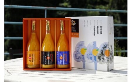 【皮までまるごと国産無添加】みかんジュース3種セット（720ml×3本） IKTF007 | みかんジュース