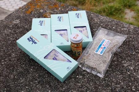 愛媛県・佐田岬直送】木嶋水産のちりめん・粒うにセット ※離島への配送