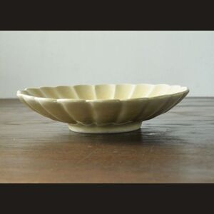 砥部焼 菊型皿セット（直径約17cm×2枚） 黄色 【ふるさと納税 人気