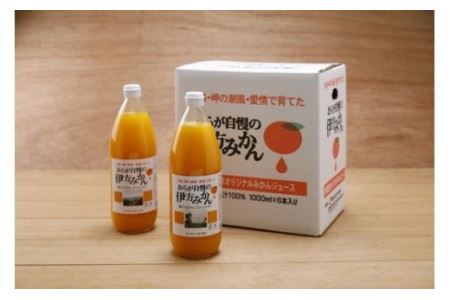 【愛媛県産】おらが自慢の伊方みかんジュース（1000ml×6本）ストレート果汁100％