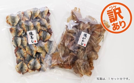 訳あり 焼 鰯 いわし 400g 鯵 あじ 400g 計 800g 定番 おつまみ セット 規格外 不揃い 傷 珍味 差入 プレゼント 贈り物 贈答 生産者 産地 直送 産直 宇和海 愛媛県愛南町 ふるさと納税サイト ふるなび