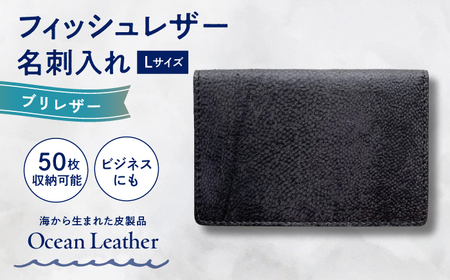 【Ivory Black】Ocean Leather 名刺入れ〈ブリ〉Lサイズ【興洋フリーズ株式会社】 [ATBX067-01]