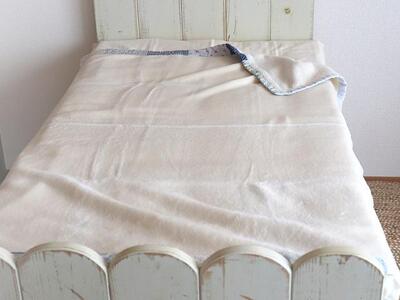 パッチワークベビー綿毛布（ブルー）【UFウフ】 [ATCZ002]