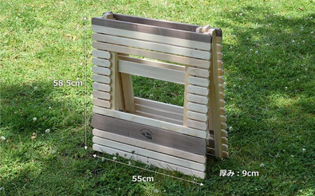 2つ折りフラットバーナーキャンプテーブル KUROSON400FB / アウトドア アウトドアグッズ キャンプ テーブル ひのき ウォールナット 人気 おすすめ 【196｜ひのきのキャンプ用品】[ATBG008]