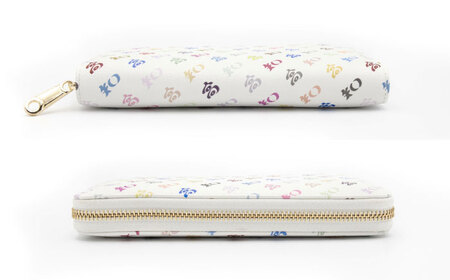 高知の財布 ホワイト×カラフル / 高知 ブランド 財布 長財布 合成皮革 革 財布 アパレル ビジネス 贈り物 プレゼント ご当地 【株式会社ブランド高知】[ATDW004]