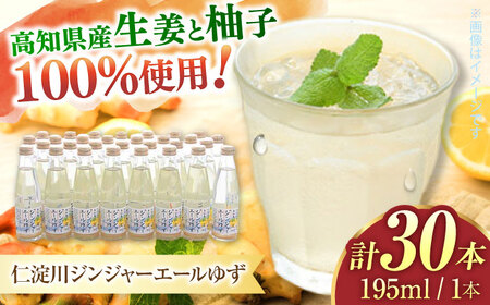 仁淀川ジンジャーエールゆず30本 / ジュース 生姜 柚子 割り材にも！ジンジャー しょうが 飲み物 [ATAV005]