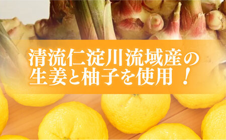 仁淀川ジンジャーエールゆず30本 / ジュース 生姜 柚子 割り材にも！ジンジャー しょうが 飲み物 [ATAV005]