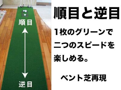 ロングパット! 特注 45cm×6m SUPER-BENT パターマットシンプルセット (距離感マスターカップ付き) 【パターマット工房PROゴルフショップ】 [ATAG039]