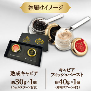 高知産熟成 キャビア キャビアフィッシュペースト 贈答セット / キャビアサメ 料理【興洋フリーズ株式会社】 [ATBX011]