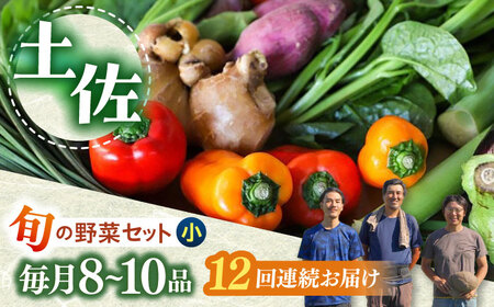 定期便 土佐の太陽をいっぱいに浴びた旬の野菜セット小 (12回配送) / 野菜 やさい 定期便 12回 セット 詰め合わせ 朝採れ 新鮮 旬 無農薬 レシピ 冷蔵 高知 土佐 【土佐野菜】 [ATBA007]