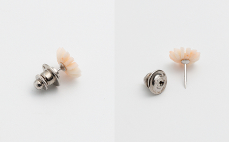 匠の技 フラワー彫刻 ピンタック 【有限会社米沢サンゴ店】 [ATCX030]