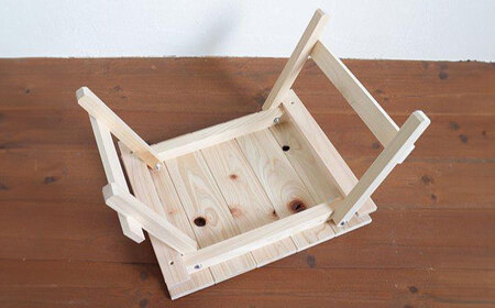 【ひのき香る工作キット】折りたたみミニテーブル【木作り工房こだかさ】 [ATAT007]