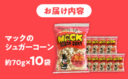 現代人にマッチしたグーな味！「マックのシュガーコーン 」10袋セット（アレルギーフリー）【あぜち食品】 [ATCC007]