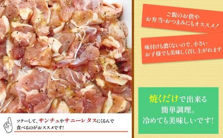 焼くだけ簡単!　鶏もも肉味付けセット【塩だれ】(約500g×3)