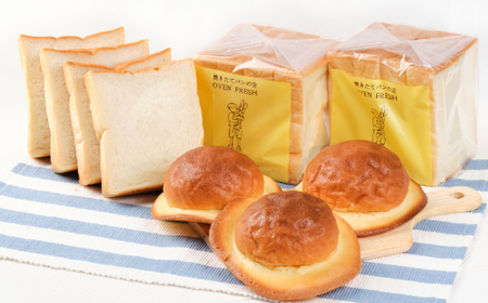 老舗パン屋の高知名物ぼうしパン３個と食パン３斤セット _rk003