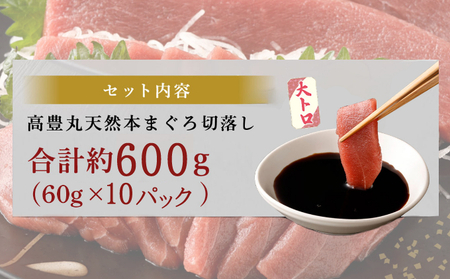 まぐろ 大トロ 刺身 【ちょこっとパック】600g(60g×10パック) 大トロ切落し 天然まぐろ 本まぐろ 刺身 海鮮 魚介 魚 マグロ 高知県 まぐろ 簡単 惣菜 訳あり まぐろ