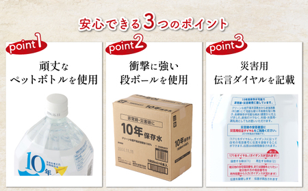 【ミネラルウォーター】 10年保存水 備蓄用 400ml 24本セット ミネラルウォーター