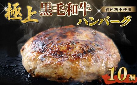 自家製 手作り 黒毛和牛ハンバーグ 約90g×10個 総計約900g ハンバーグ 牛肉 100% 【(有)山重食肉】(室戸海洋深層水塩使用)