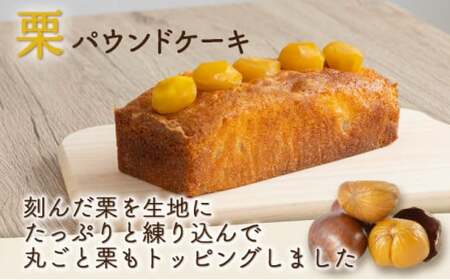 ドライフルーツと栗とりんごの自家製パウンドケーキ 3本セット(1本 約15cm)