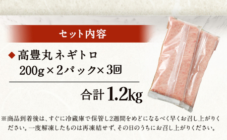 ネギトロ 《合計１.２kg》【 定期便 全３回 】(400g×3回)  まぐろ ねぎとろ まぐろたたき 海鮮 ネギトロ寿司 小分け 海鮮丼 手巻き寿司 惣菜 訳あり 