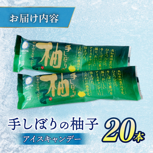手しぼりの柚子アイスキャンデー 20本 ＼アイス／
