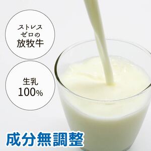 【4回定期便 週1】山地酪農牛乳 1L×4本 ＼ ノンホモ製法・低温殺菌 ／ 生乳100％成分無調整牛乳