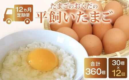 【たまご 定期便12回】平飼いたまご 30個