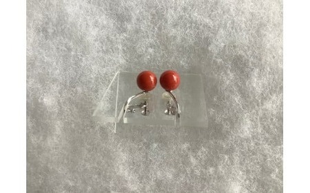 【サンゴ】イヤリング 赤サンゴ K18WG 180,000円