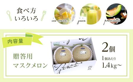 マスクメロン 贈答用 2玉 | 完熟メロン