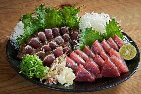 各1節 生カツオの刺し身 タタキ 薬味付 配送不可地域 北海道 沖縄県 離島 高知県南国市 ふるさと納税サイト ふるなび