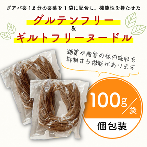 有機グアバ農園のグルテンフリー玄米パスタ麺 100g×3袋セット【グルテン フリー ダイエット 健康 食品  人気 おすすめ 高知県 南国市】