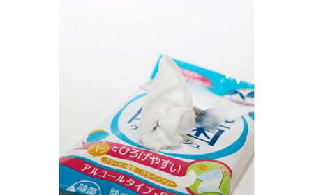 かんたん除菌ウエットティッシュ アルコールタイプ 20枚入り×3P×2セット(合計6個) 