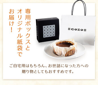 GOZOのバスクチーズケーキ 9cm 2個 ドン・バロン《90日以内に出荷予定(土日祝除く)》バスチ チーズ 濃厚 なめらか しっとり 食べごたえ 冷凍配送 洋菓子 デザート スイーツ お取り寄せ ドン・バロン 北海道 日高町