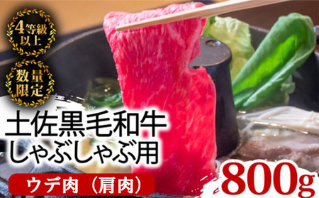 土佐 黒毛 和牛 しゃぶしゃぶ用 800g （ 400g × 2 ） | ウデ肉 肩肉 最上位等級 A4 A5  しゃぶしゃぶ　鍋 スライス 焼肉用 小分け 冷凍 国産 牛肉 高知県 須崎 TM006