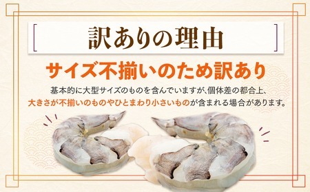 【 えび 】 ブラックタイガー 定期便 約1.2kg × 6回 えび